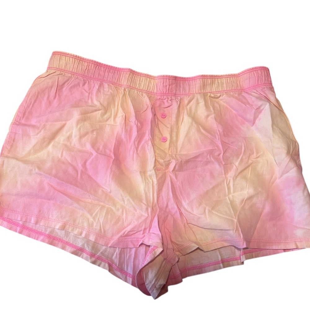 PINK VICTORIA'S women's pink and orange ombre shorts in size medium